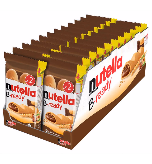 Nutella B-ready Wafer filled with Nutella 32 pieces (T2 x 16)
