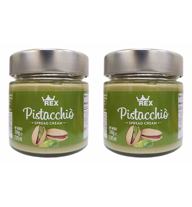 Rex Italian Cream of Pistachio Nut Spread, 7.05 Ounce (Pack of 2)