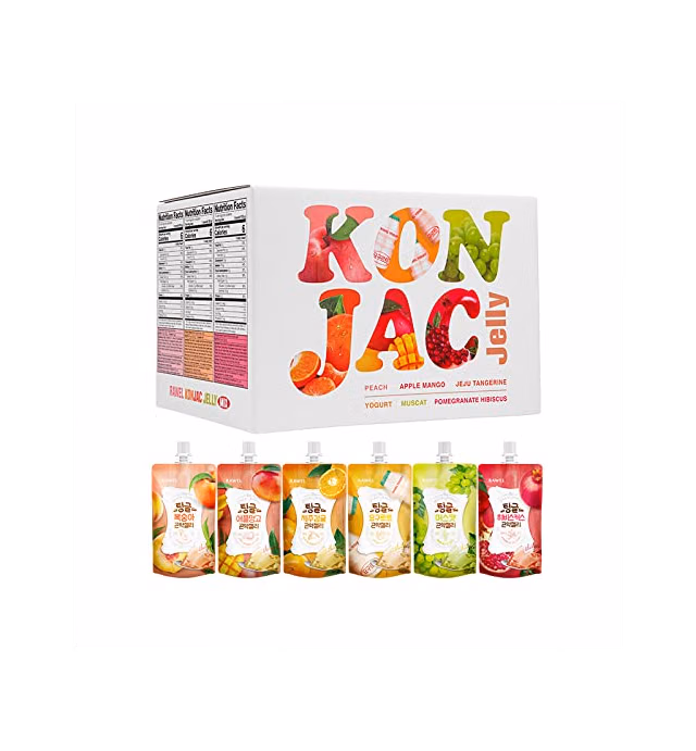Rawel Thingle Delicous Konjac Jelly Renewed Mix Package / 130ml x 18packs (MIX) / 6 Calories per pouch/Sugar Free/Low Calories/Fruit Flavor Jelly with low carb/Drinkable Zero Sugar Jelly Dessert