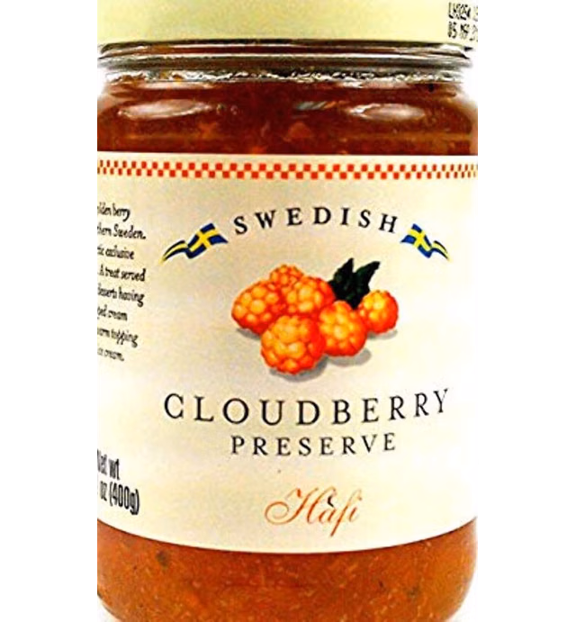 Hafi Swedish Cloudberry Preserves, 14.1 oz Jar