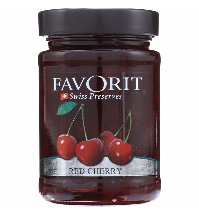 Favorit Preserves - Swiss - Red Cherry - 12.3 oz - case of 6 -