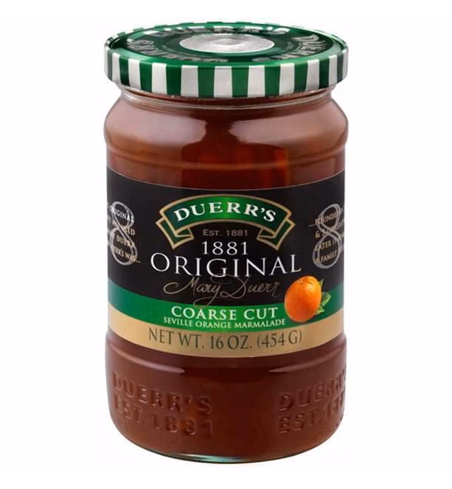 Duerr's Coarse Cut 1881 Seville Orange Marmalade 16oz