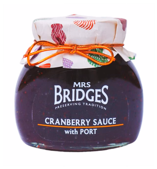 Mrs Bridges Cranberry Sauce with Port, 8.8-Ounce (1)