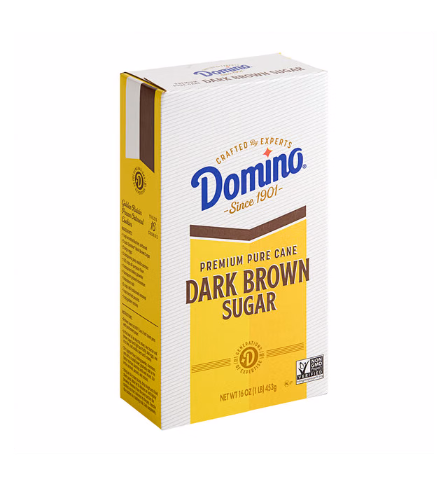Domino Dark Brown Sugar Box 1 lb. - 24/Case