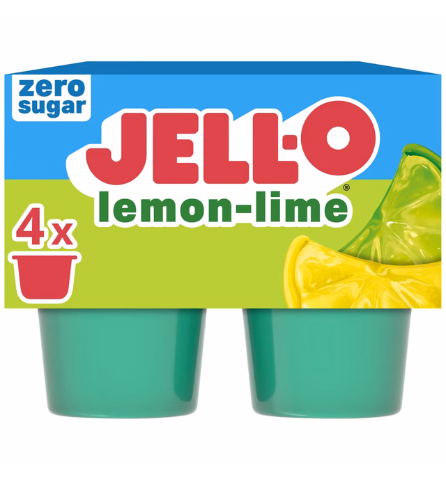 JELL-O Sugar Free Lemon Lime Gelatin - 12.5oz/4ct