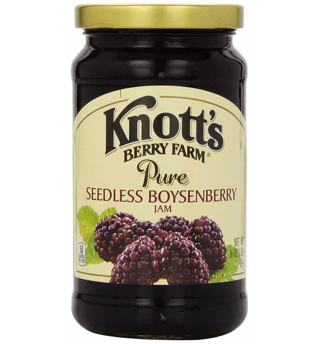 Knotts Seedless Boysenberry Jam, 16 Oz