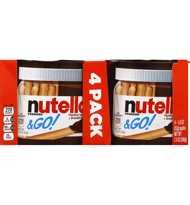 Nutella & Go Hazelnut Spread and Breadsticks, 7.3 oz