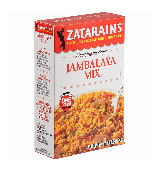 Zatarain's 40 oz. Jambalaya Mix - 8/Case