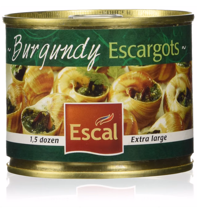Escal French Burgundy Escargot Snails 1.5 Dozen