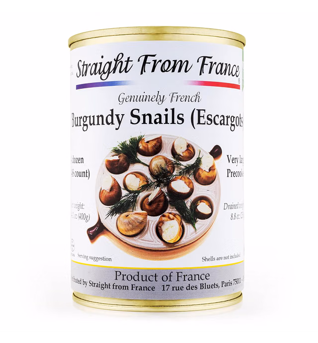 Straight from France French Helix Pomatia Wild Burgundy Canned Escargots Snails (4 Dozens)