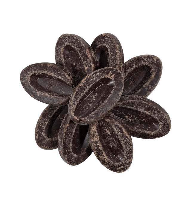 Valrhona 4653 Guanaja 70% Dark Chocolate Baking Feves from OliveNation, Intense Bittersweet Cacao Flavor - 1/2 lb