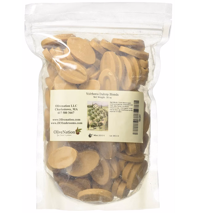 Valrhona Dulcey Blond Chocolate Feves from OliveNation - 1/2 pound