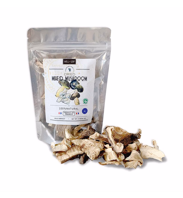 Dried Wild Mixed Mushroom Slices Premium Mix, 2oz