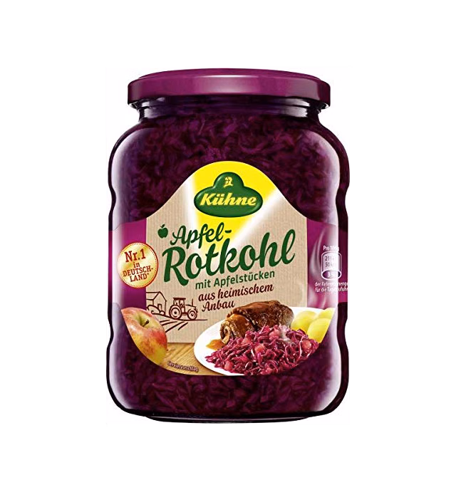 Kuehne - Apfelrotkohl (680g) Red Cabbage