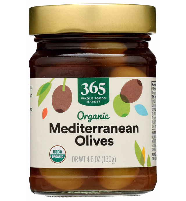 365 by Whole Foods Market, Olives Mediterranean Organic, 4.6 Ounce