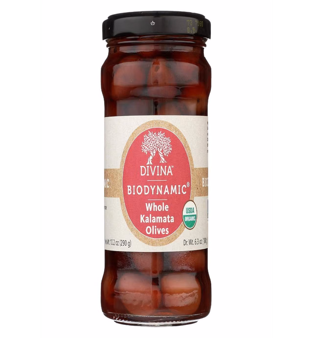 Divina Organic Whole Kalamata Olives, 10.2 OZ