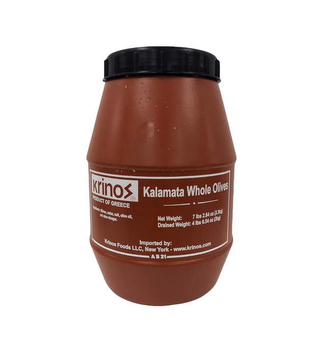 Krinos Whole Kalamata Jumbo Olives 4.4 lb