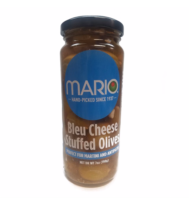 Mario Camacho Foods Stuffed Olives, Bleu Cheese, 7 Ounce