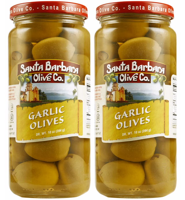 Hand Stuffed Garlic Olives 10 oz, 2 Pack