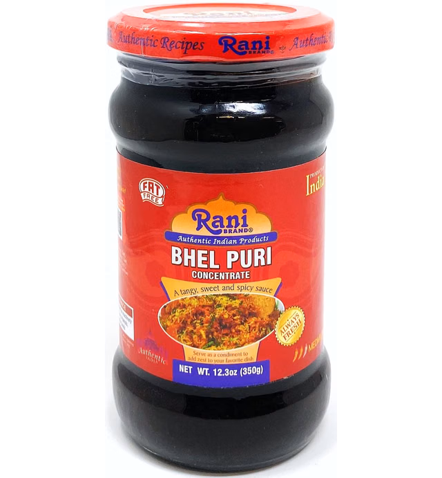 Rani Bhel Puri Concentrate (Sweet & Spicy Sauce) 10.5oz (300g) Glass Jar, Ready to Eat ~ Vegan | Gluten Free | NON-GMO | No Colors | Indian Origin