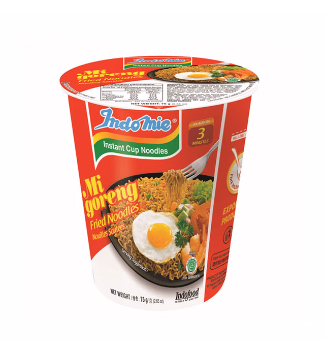 Indo Mie Goreng Cup, 2.65 Ounce (Pack of 12)