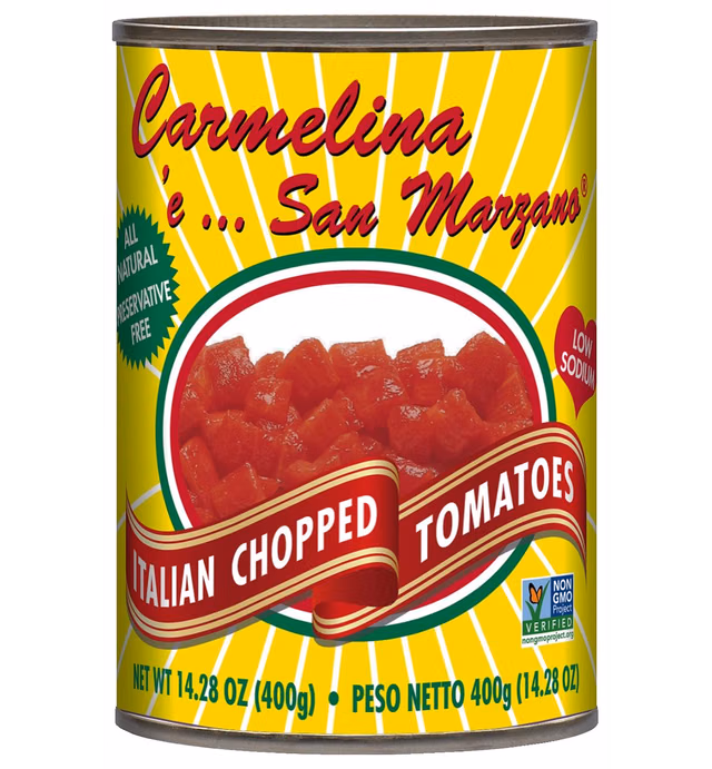 Carmelina 'e... San Marzano Italian Chopped Tomatoes in Puree, 14.28 ounce (Pack of 12)