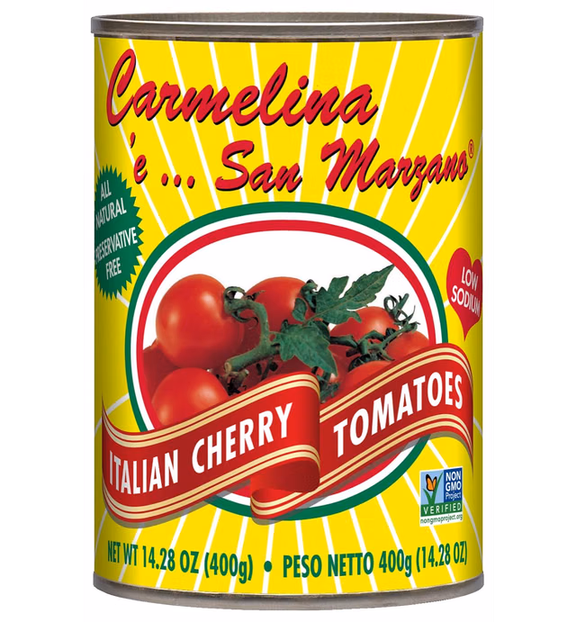 Carmelina 'e…San Marzano Italian Cherry Tomatoes (Pomodorini) in Puree, 14.28 ounce (Pack of 12)