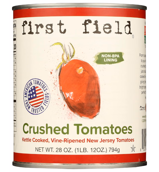 FIRST FIELD Crushed Tomatoes, 28 OZ