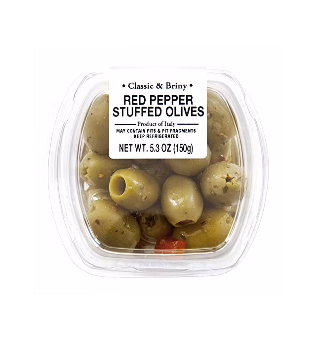 Fresh Pack Red Pepper Stuffed Olives, 5.3 oz
