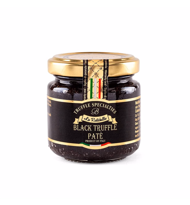 La Rustichella - Black Truffle Pate Small (90g, 3.2 OZ) Vegan, Gluten Free, Cholesterol Free