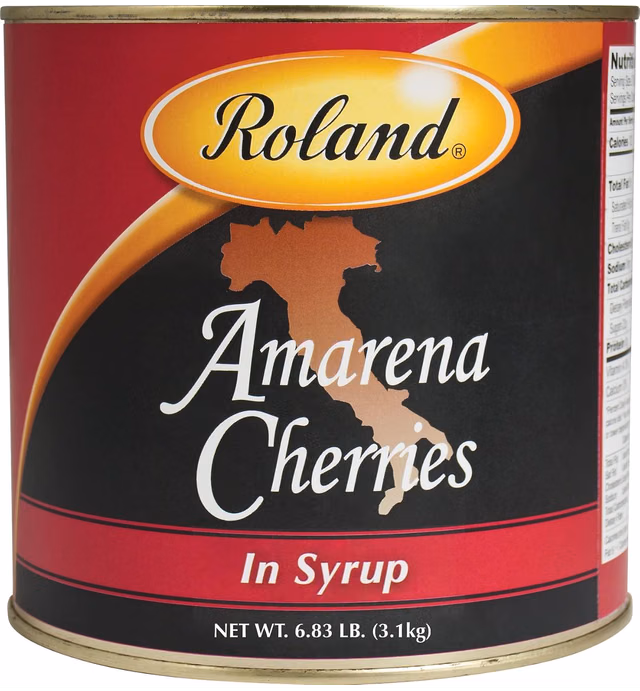 Roland Foods Amarena Cherries, In Syrup, Specialty Imported Food, 6.83 LB Can
