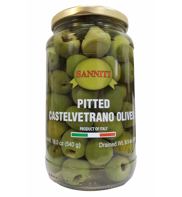 Sanniti Pitted Castelvetrano Olives - 19 Ounce Jar