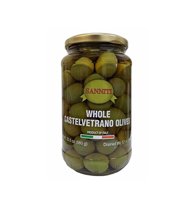 Sanniti Whole Castelvetrano Olives - 20.5 Ounce Jar