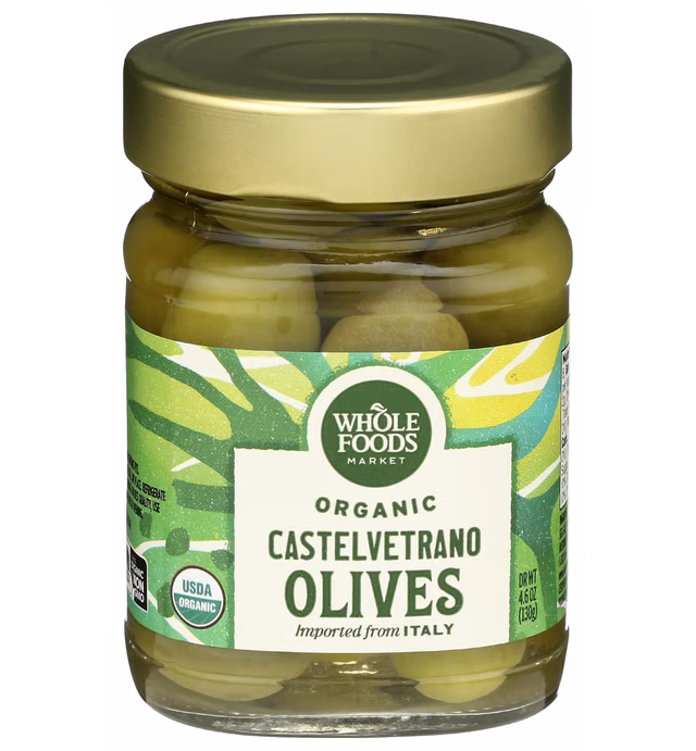 Whole Foods Market, Organic Castelvetrano Olives, 4.6 oz