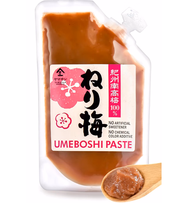 Umeboshi - Japanese Pickled Plums Paste, Using the Premier Brand "KISHU NANKO-UME" 100% , Vegan, Allergen & Additive-free