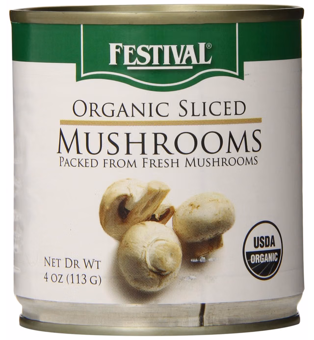 instecho Festival Organic Sliced Mushrooms, 4 Ounce (Pack of 12), Pink