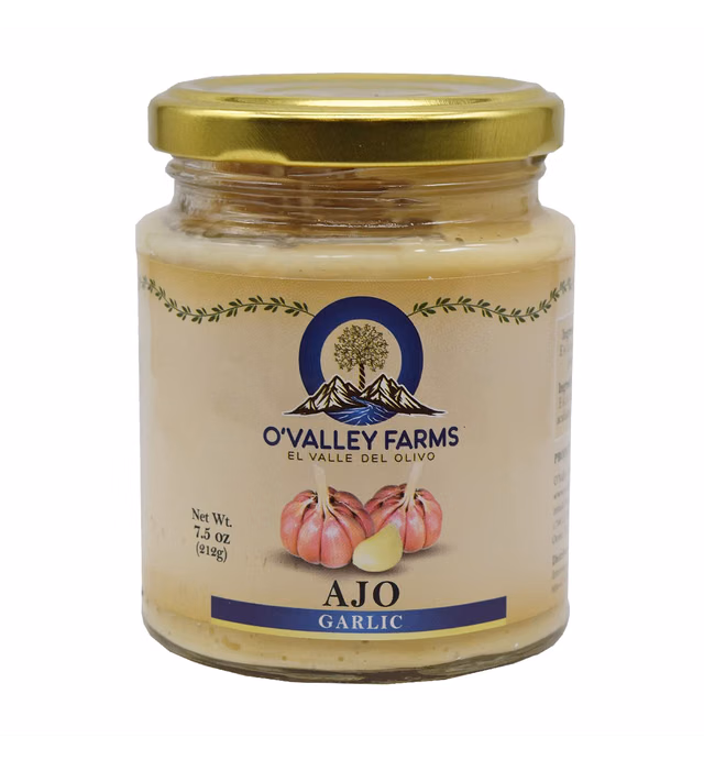 O'Valley Farms - Ajo Peruvian Garlic Paste, 7.5 oz glass jar (Pack of 1)