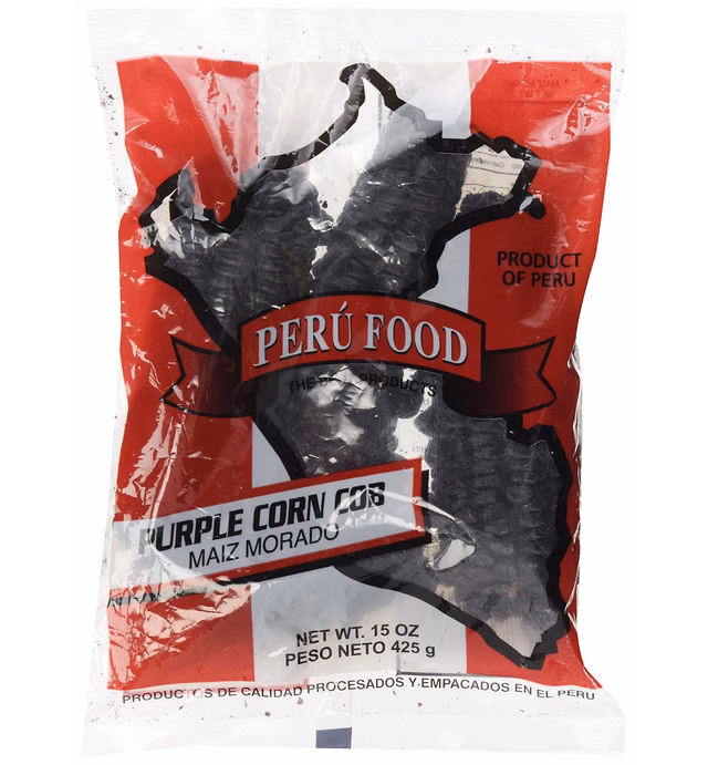 Peru Food Maiz Morado Purple Corn Cob 15 Oz.