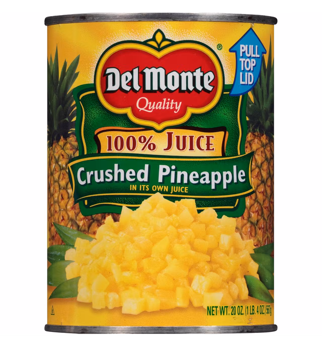 Del Monte Pineapple, Crushed, 1.25 Pound (Pack of 12)