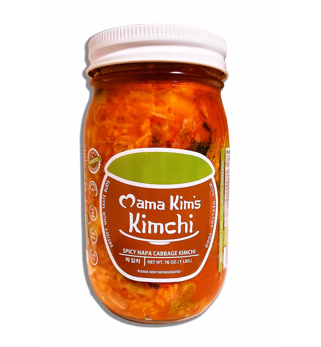Mama Kim's Kimchi Products (Spicy Napa Cabbage Kimchi, 16oz Jar)