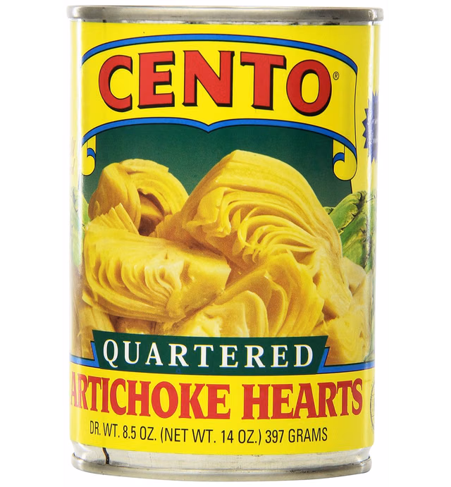 Cento Quartered Artichoke Hearts in Brine, 14-Ounce Cans (Pack of 12)