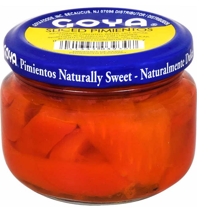 Goya Foods Fancy Sliced Red Pimientos, 4 Ounce