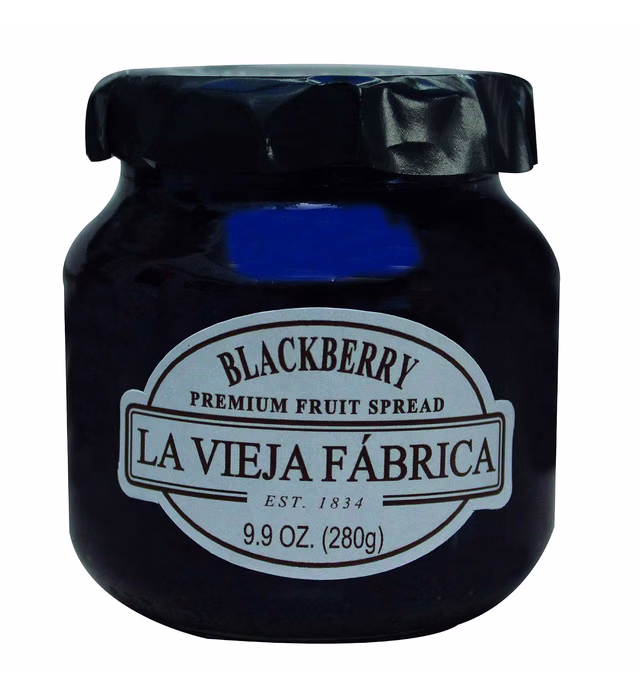 Mario Camacho La Vieja Frabrica Blackberry Premium Fruit Spread, 9.9 Fl Ounce (Pack of 8)