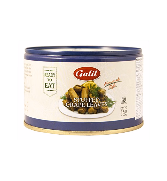 Galil Stuffed Grape Leaves Non-GMO, 14-Ounce Cans (Pack of 12)