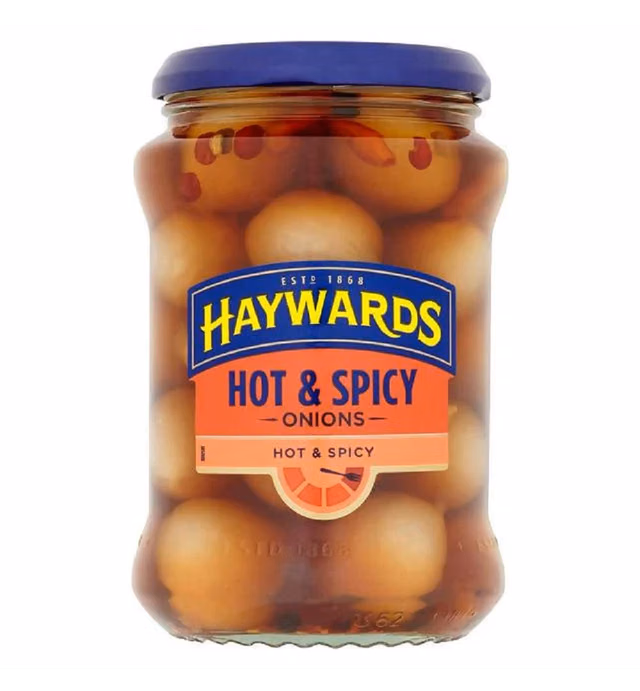 Haywards Hot & Spicy Silverskin Pickled Onions 400g