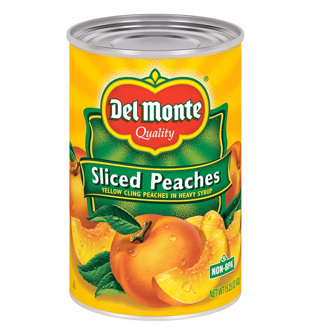 Del Monte Yellow Cling Sliced Peaches, 15.25 oz