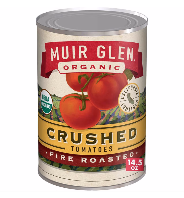 Muir Glen Organic Crushed Fire Roasted Canned Tomatoes, 14.5 oz.
