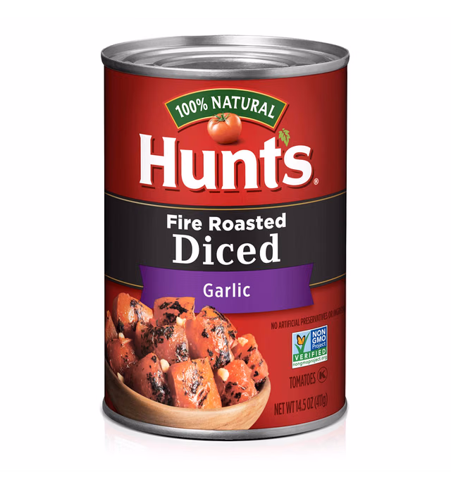 Hunt's Fire Roasted Diced Tomatoes with Garlic, 14.5 Oz