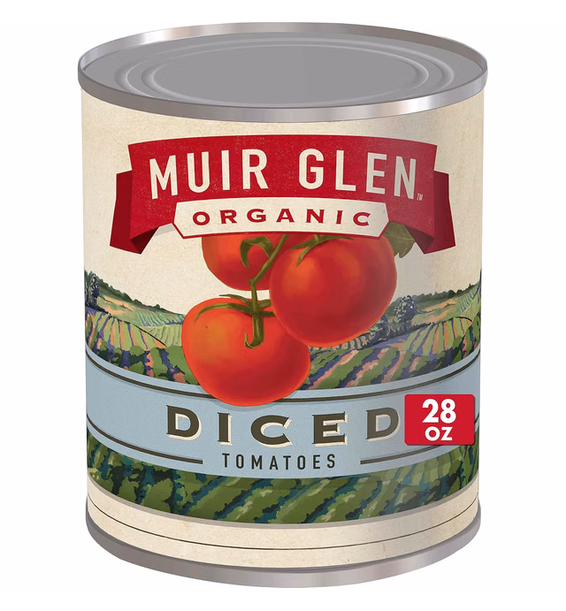 Muir Glen Organic Diced Canned Tomatoes, 28 oz.