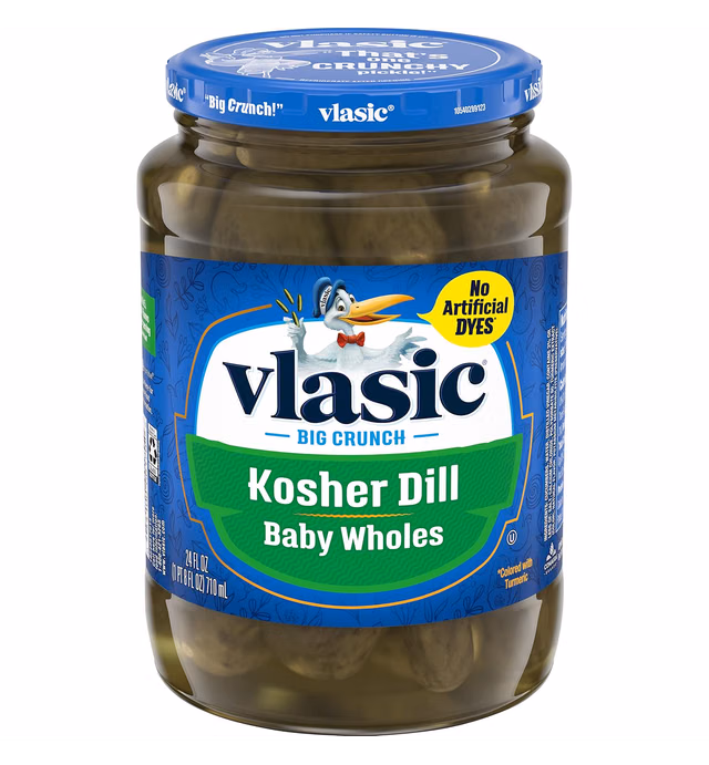 Vlasic Whole Pickles Baby Kosher Dill, 24 oz